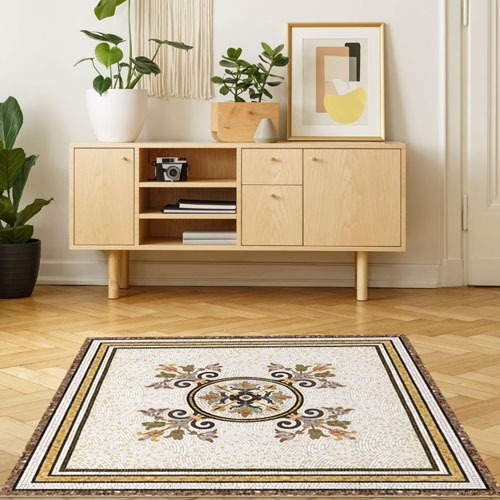 Vinyl mosaic rug Helena - XL Table size