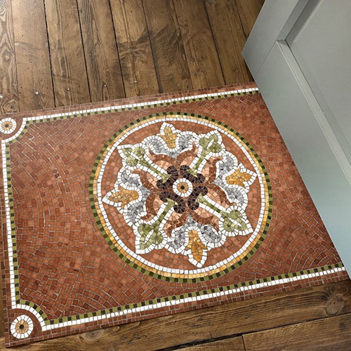 Vinyl mosaic rug Assia
