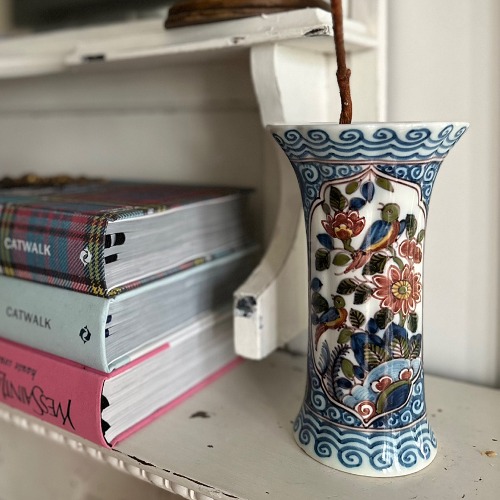 Vintage Oriental Floral Vase
